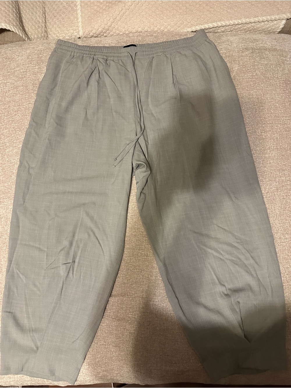 Woman’s Light Gray Drawstring Pants